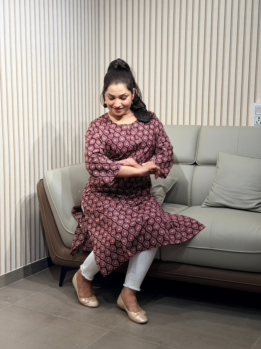 Elegant Maroon Kurti