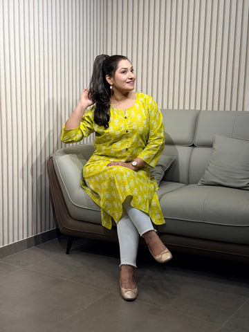 Green Glow Everyday Kurti