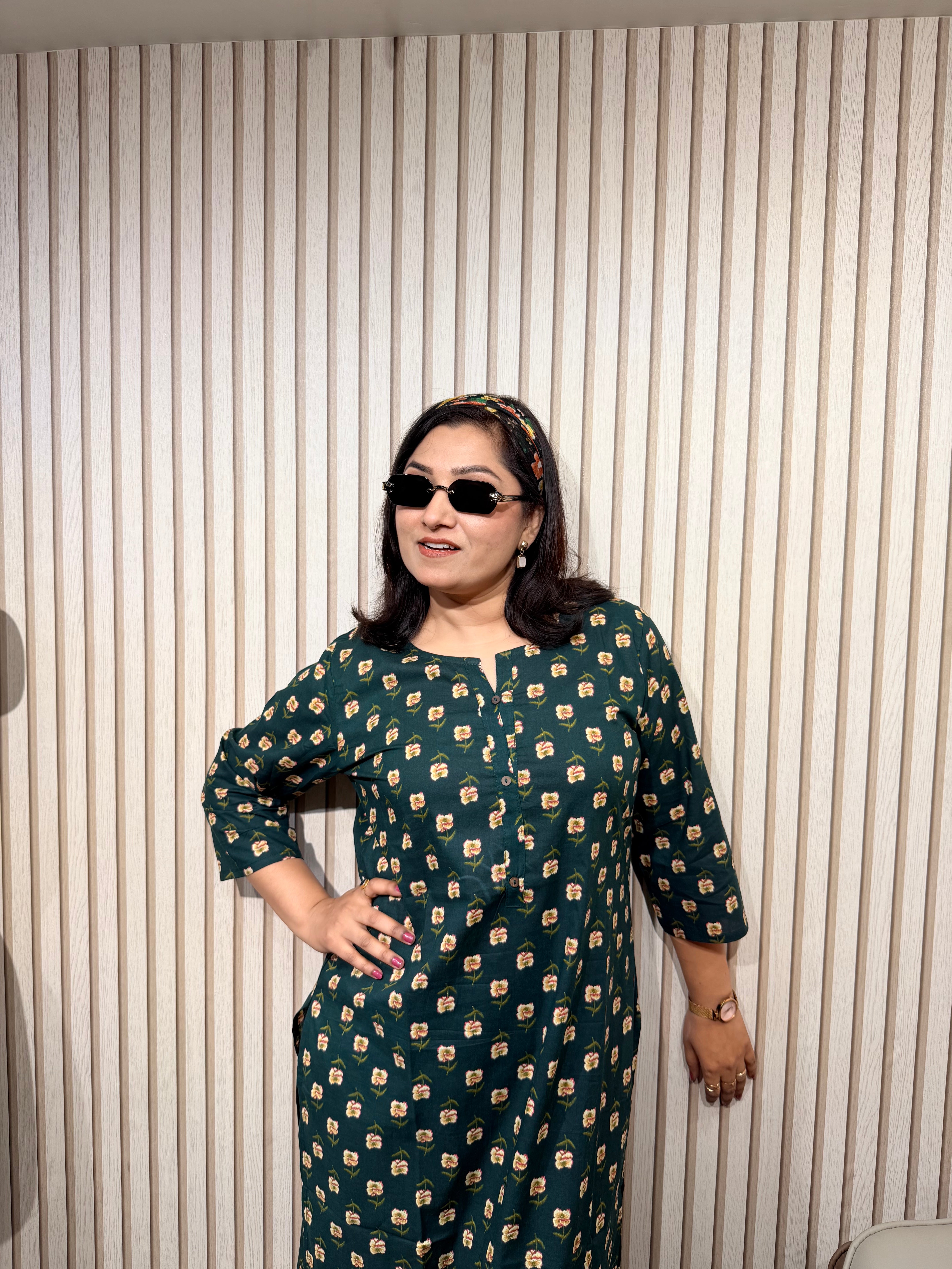 Classic Dark Green Kurti