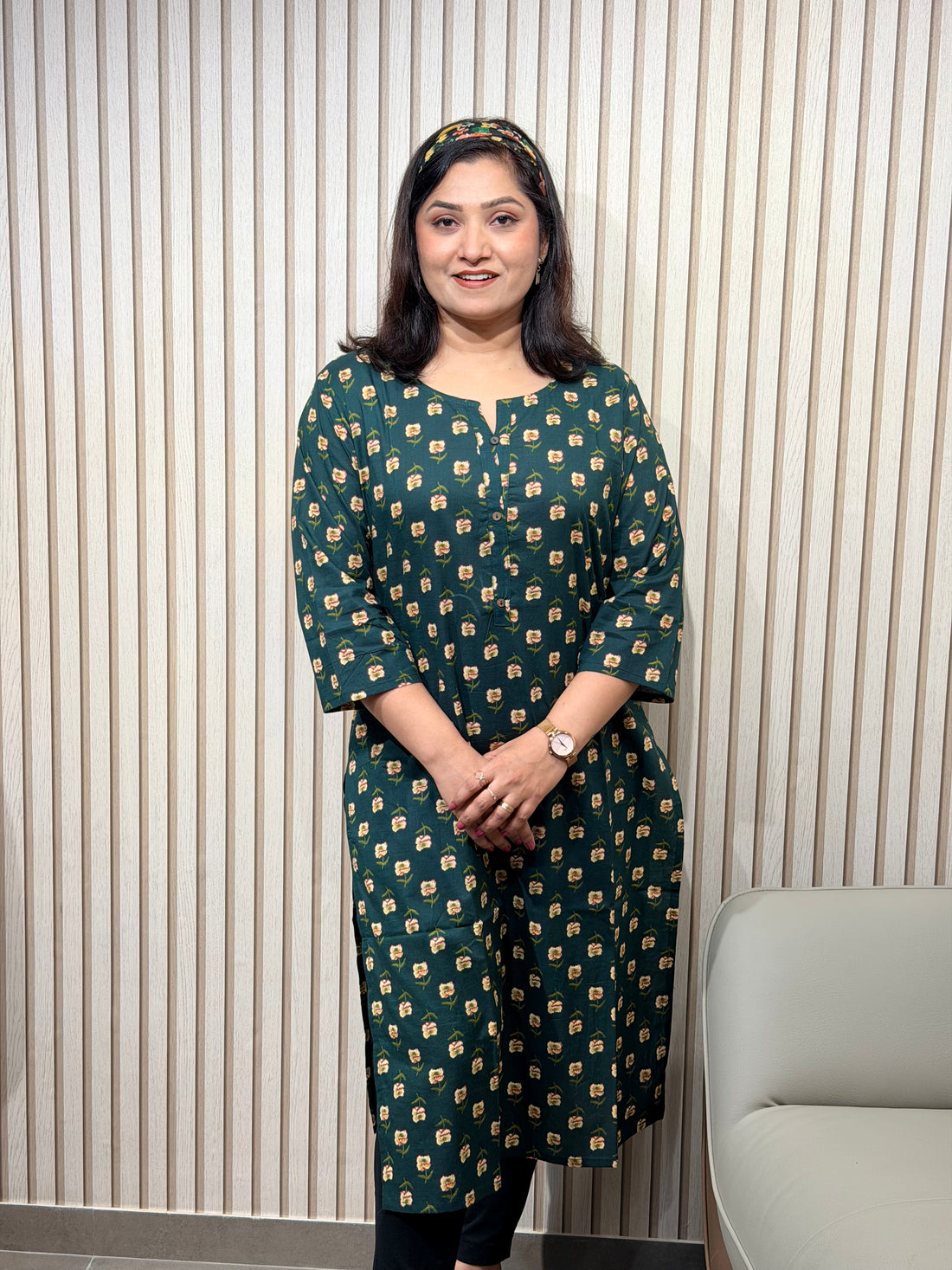 Classic Dark Green Kurti