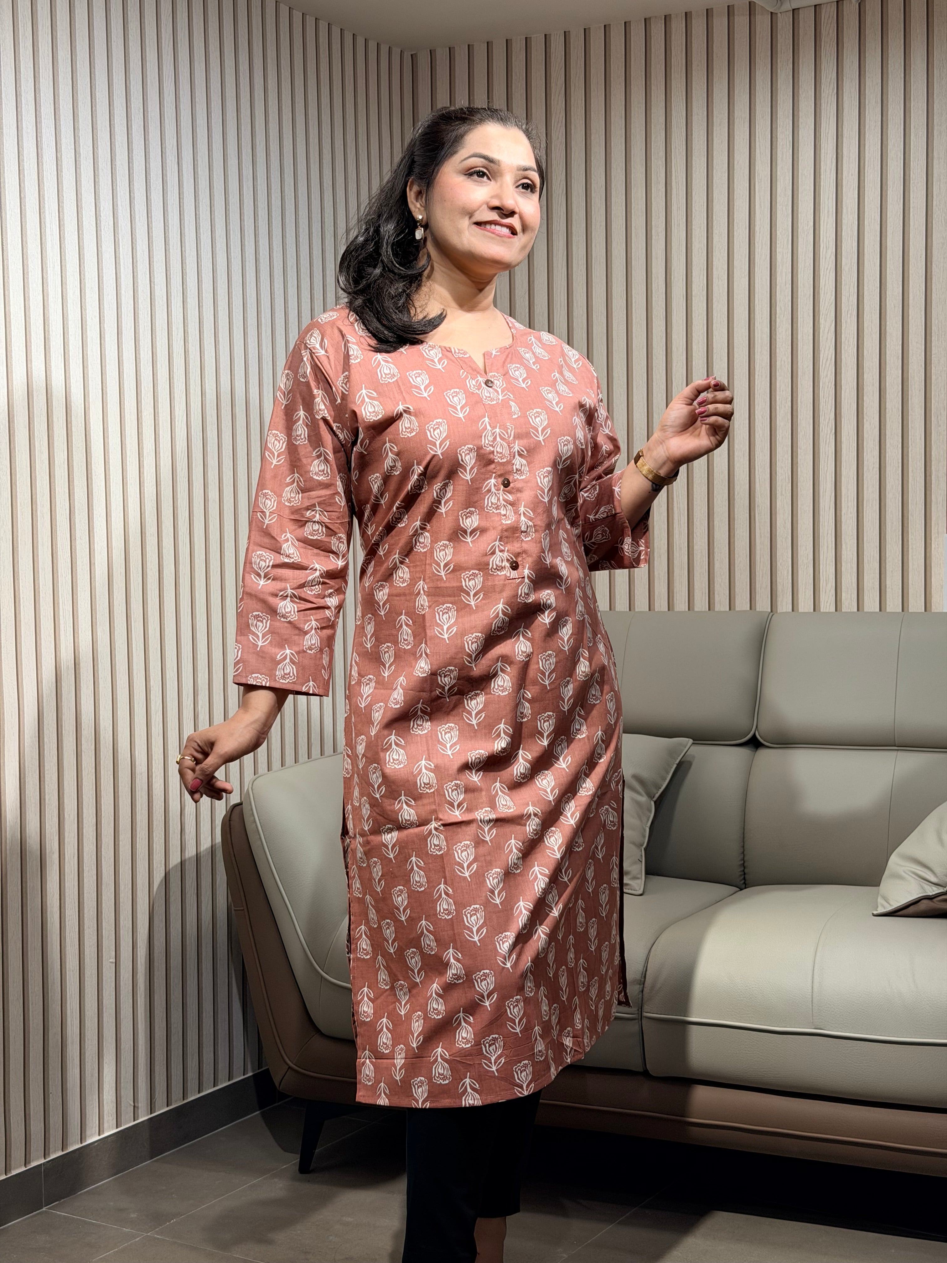 Soft Peach Kurti