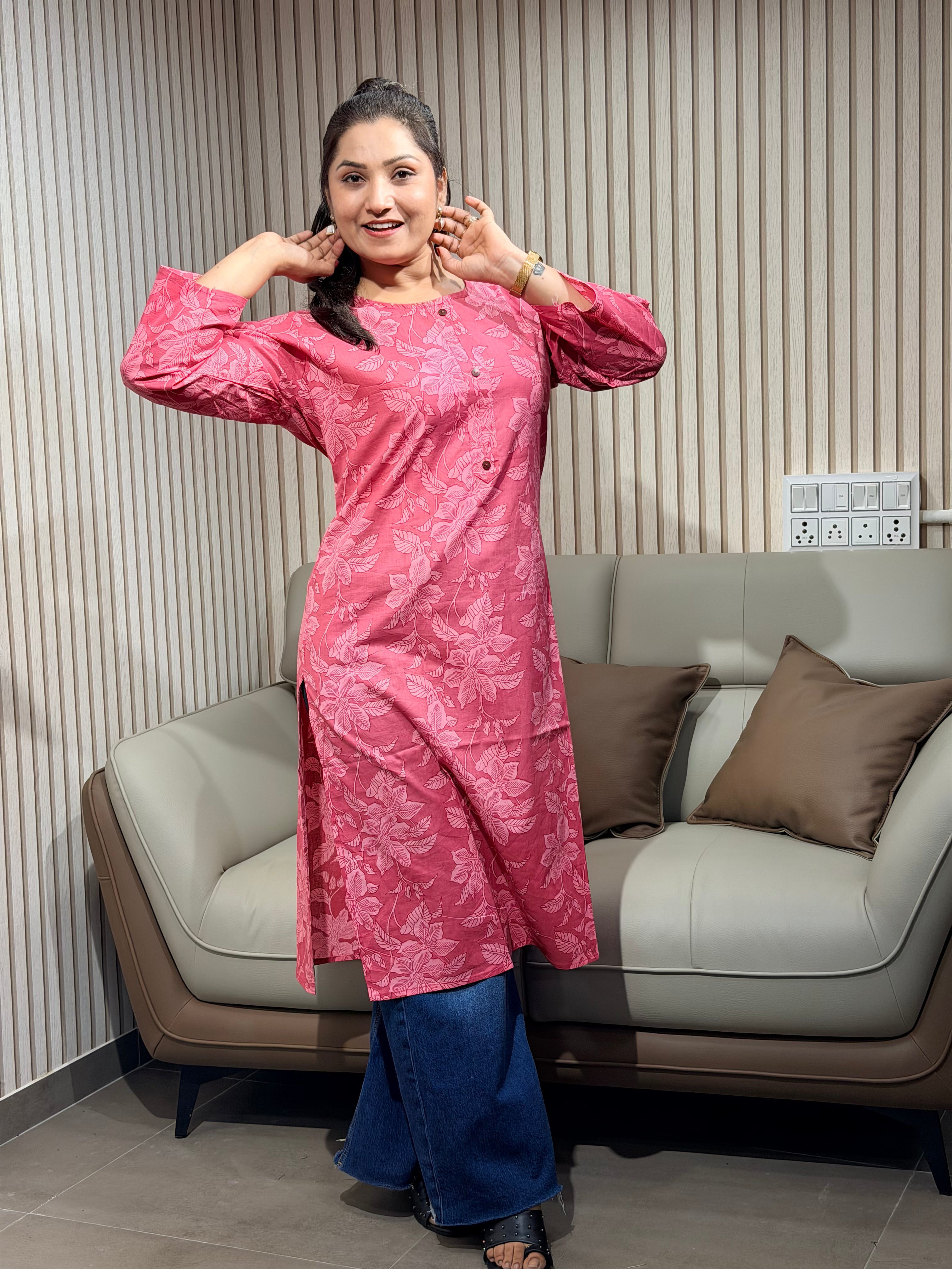 Graceful Pink Kurti