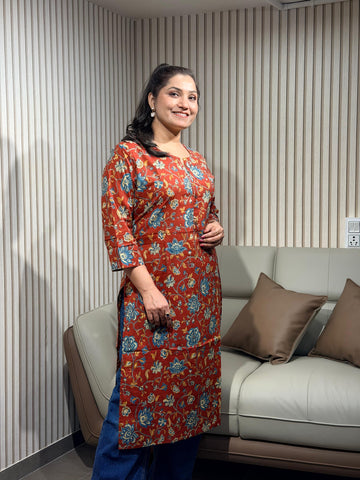 Warm Neutral Tone Ethnic Kurti