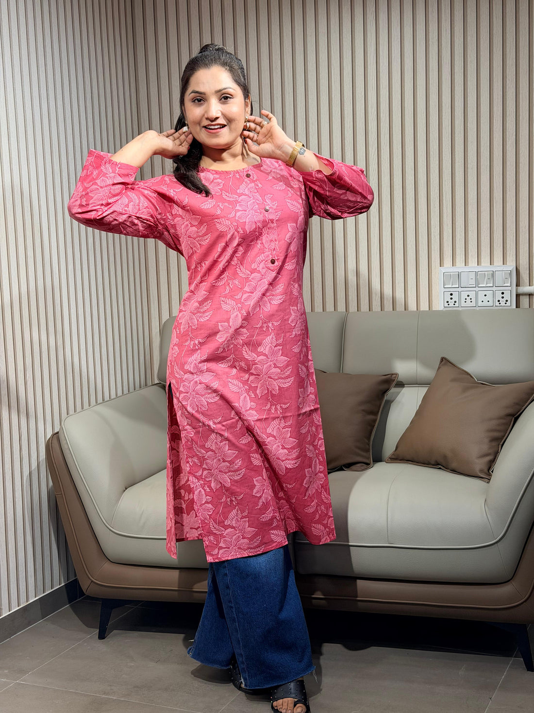 Graceful Pink Kurti