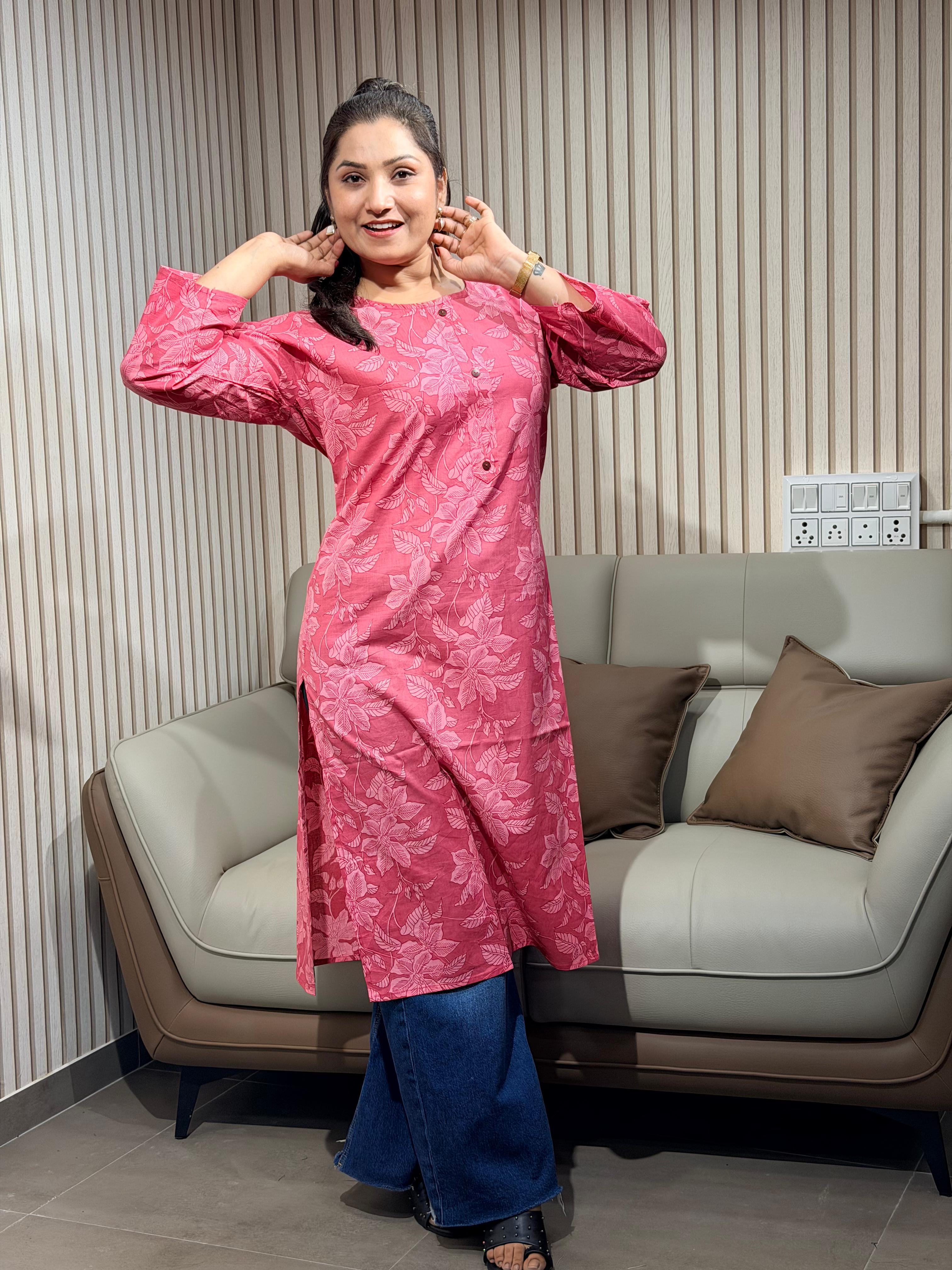 Graceful Pink Kurti