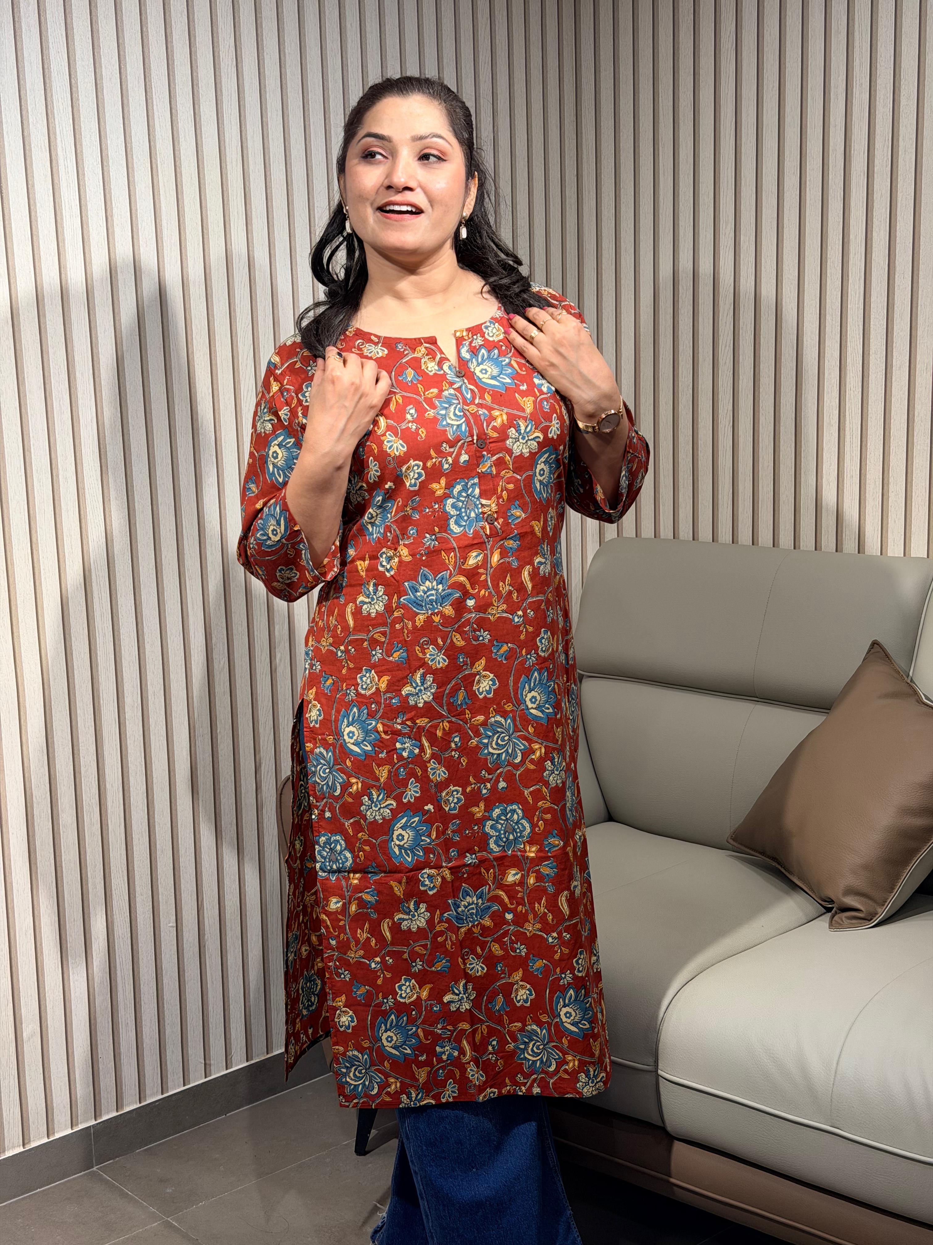 Warm Neutral Tone Ethnic Kurti